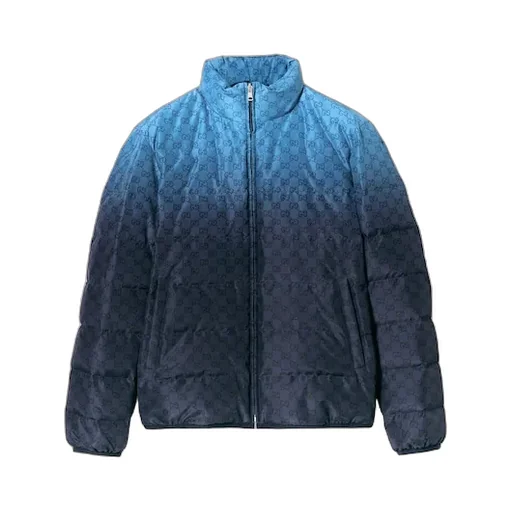 Printed Technical Poplin Zip Jacket