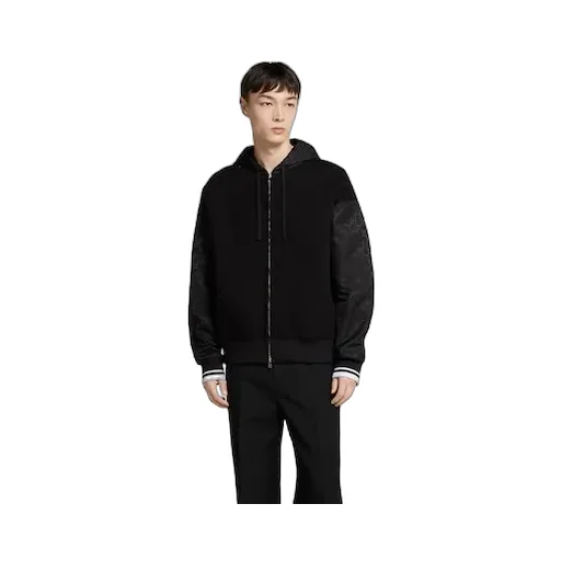 Jersey Wool Zip Jacket