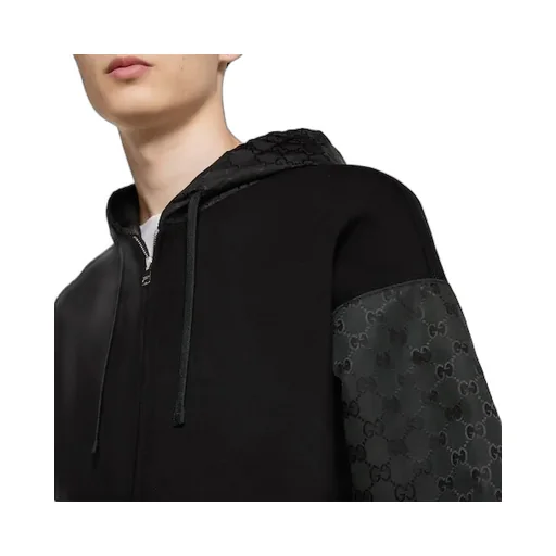 Jersey Wool Zip Jacket