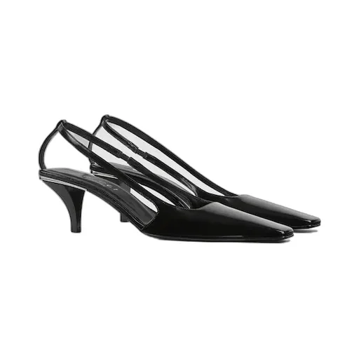 Slingback With Crystal Logo