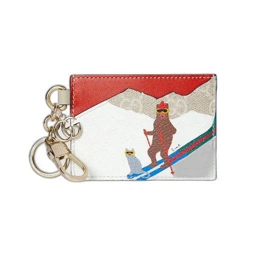 Printed Gg Card Case