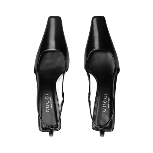 Slingback With Crystal Logo