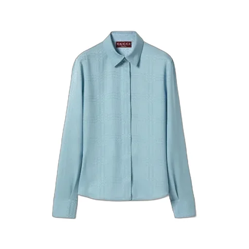 Interlocking G Silk Jacquard Shirt