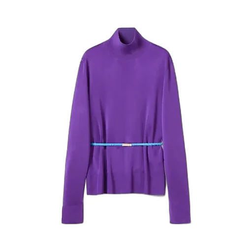 CrÊPe Fabric Turtleneck