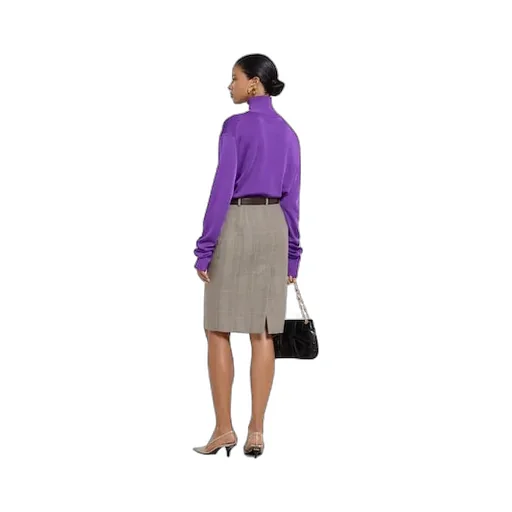 CrÊPe Fabric Turtleneck