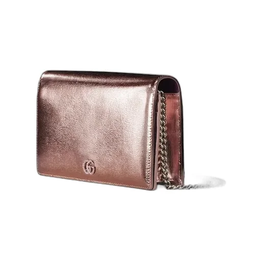 Bi-Colour Gg Marmont Wallet On Chain
