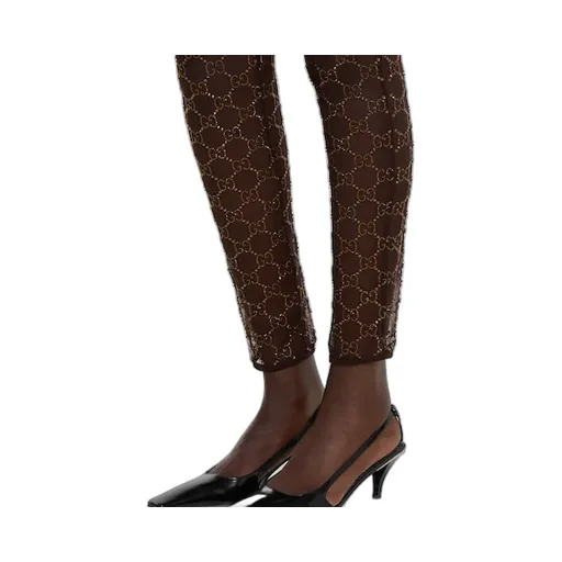 Tulle Leggings With Gg Crystals