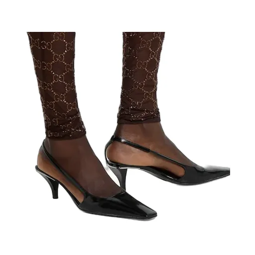 Slingback With Crystal Logo