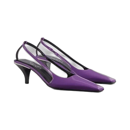 Slingback With Crystal Logo