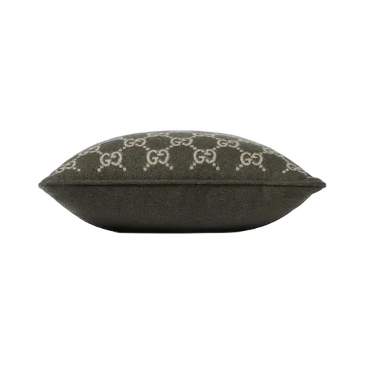 Gg Wool Cashmere Jacquard Cushion