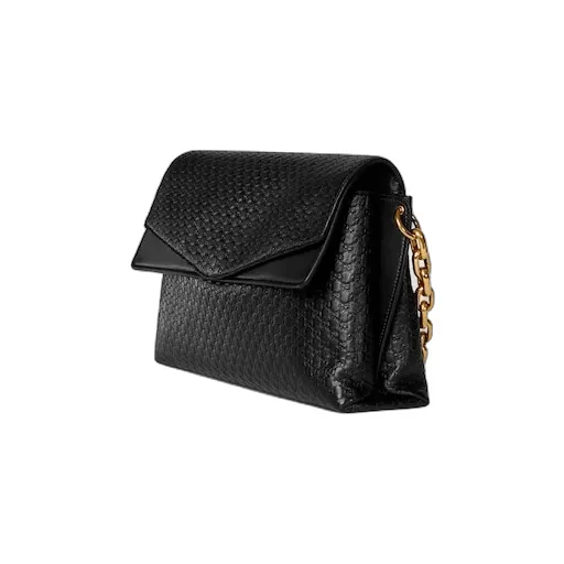 Large Shoulder Bag With Chain