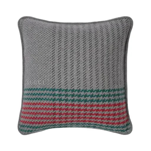 Cashmere Jacquard Cushion With Web