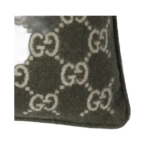 Gg Wool Cashmere Jacquard Cushion