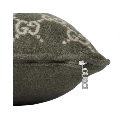 Gg Wool Cashmere Jacquard Cushion