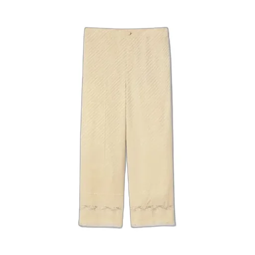 Diagonal Gg Silk Jacquard Trousers
