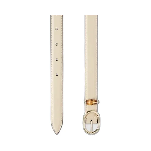 Thin Belt With Oval Buckle