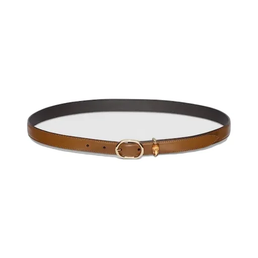 Thin Belt With Oval Buckle