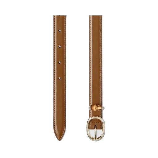 Thin Belt With Oval Buckle