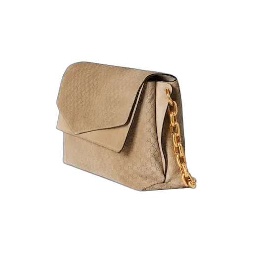 Large Shoulder Bag With Chain