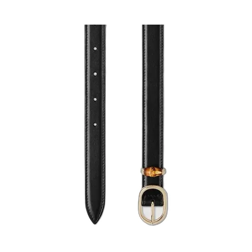 Thin Belt With Oval Buckle