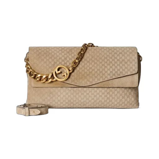 Large Shoulder Bag With Chain