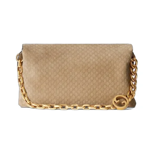 Large Shoulder Bag With Chain
