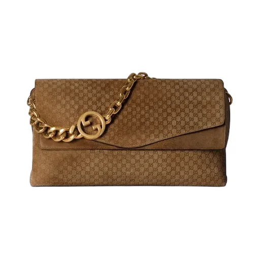 Large Shoulder Bag With Chain