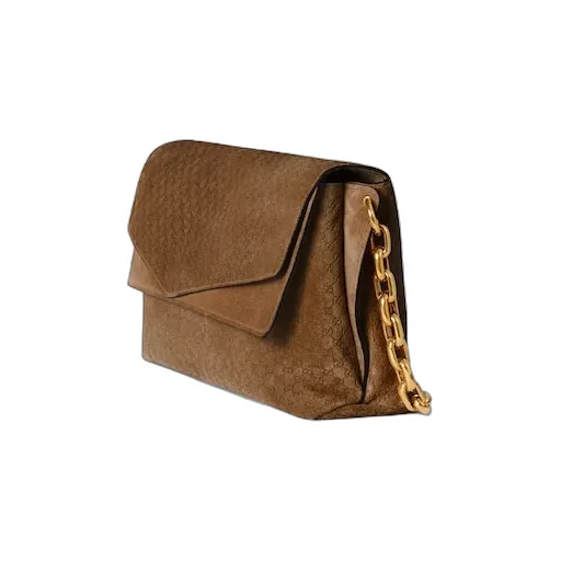 Large Shoulder Bag With Chain
