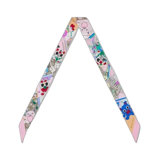 Besties Printed Silk Twill Ribbon