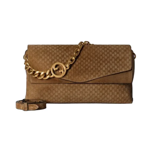 Large Shoulder Bag With Chain