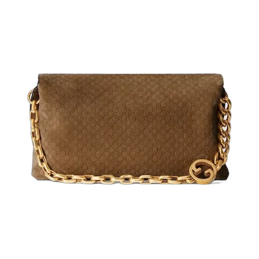 Large Shoulder Bag With Chain