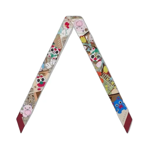 Besties Printed Silk Twill Ribbon