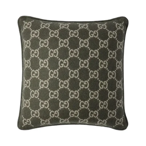Gg Wool Cashmere Jacquard Cushion