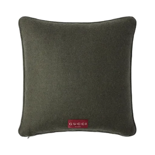 Gg Wool Cashmere Jacquard Cushion