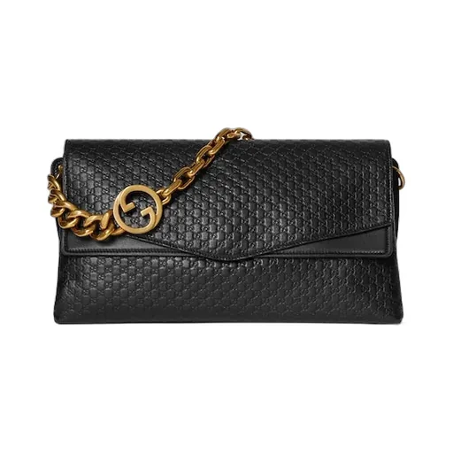 Large Shoulder Bag With Chain