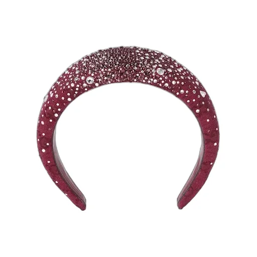 Gg Canvas Headband With Crystals
