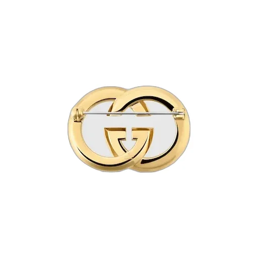 Interlocking Crystal Brooch