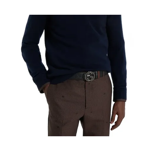 Reversible Belt With Interlocking G Buckle