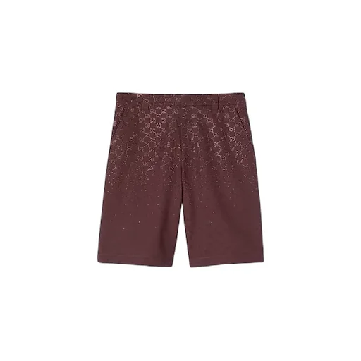 Gg Canvas Trousers With Crystals