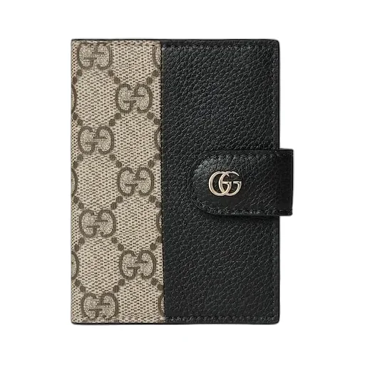 Bi-Colour Gg Marmont Card Case