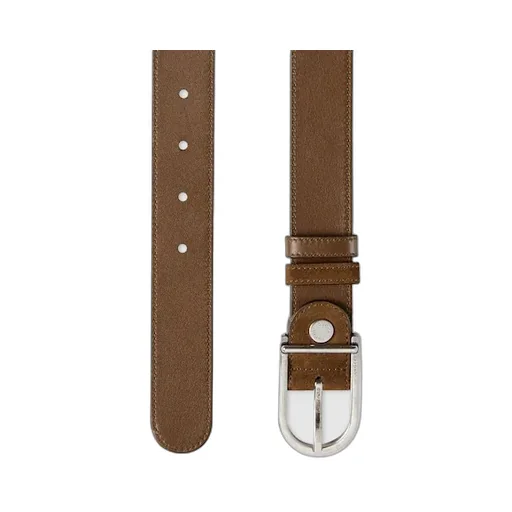 Reversible Belt With Rounded Buckle