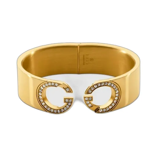 Interlocking Crystal Cuff Bracelet