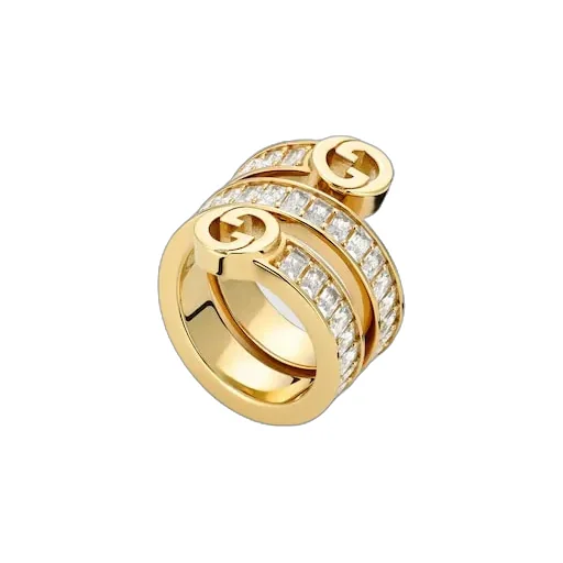 Blondie Crystal Spiral Ring