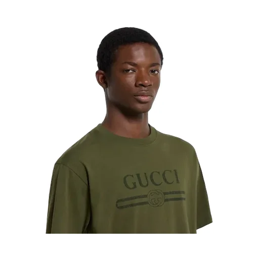 Cotton Jersey T-Shirt With Print