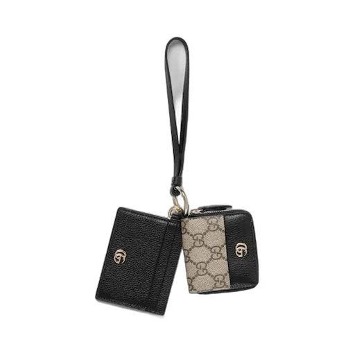 Gg Marmont Bi-Colour Zip Around Wallet