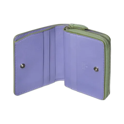 Bi-Colour Gg Marmont Mini Zip Wallet