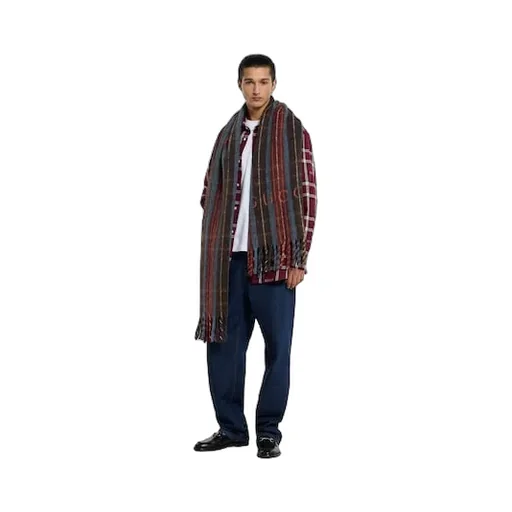 Wool Scarf With Gucci Logo
