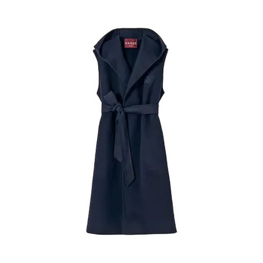 Wool Sleeveless Coat With Embroidery