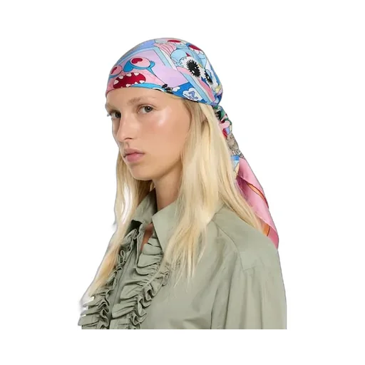 Besties Printed Silk Twill Carré