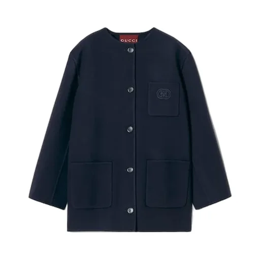 Wool Coat With Embroidery